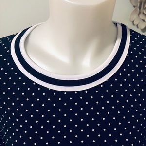 Comfortable polka dot dress. Looks great on